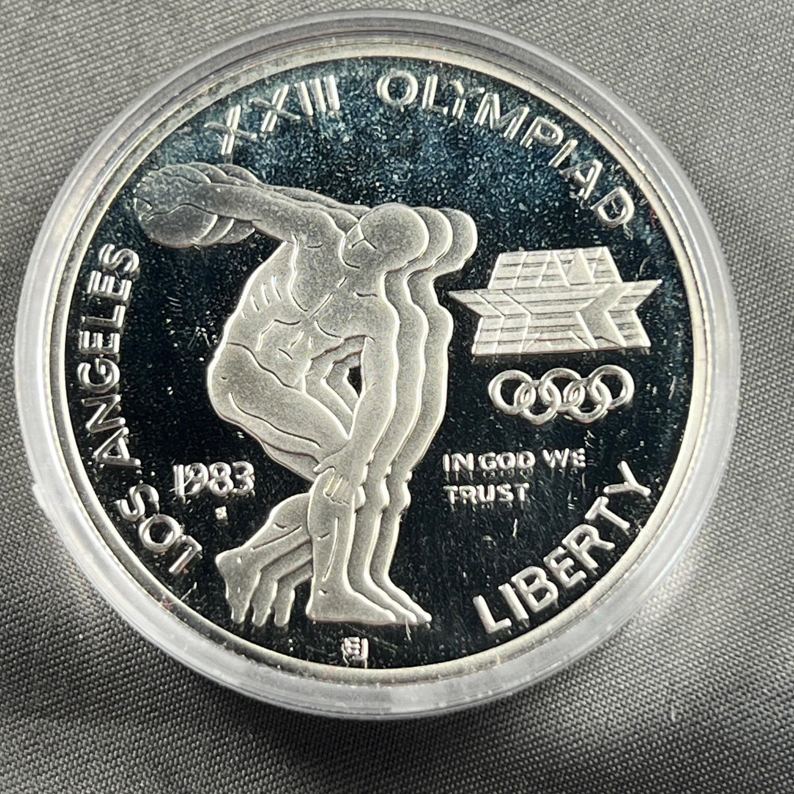 1983-S Olympics Commemorative US Dollar coin, 90% Silver (1 of 2)