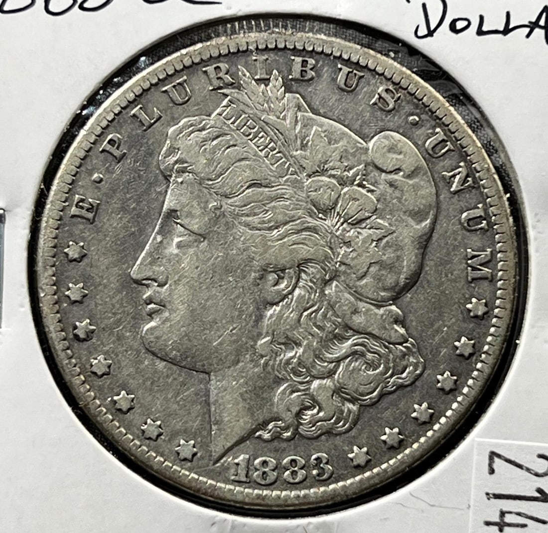 KEY DATE- 1883-CC US Morgan Silver Dollar (1 of 3)