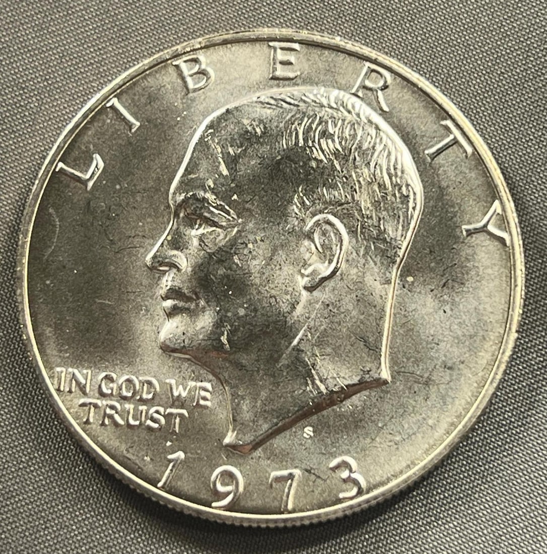1973-S 40% Silver Eisenhower Dollar coin (1 of 2)