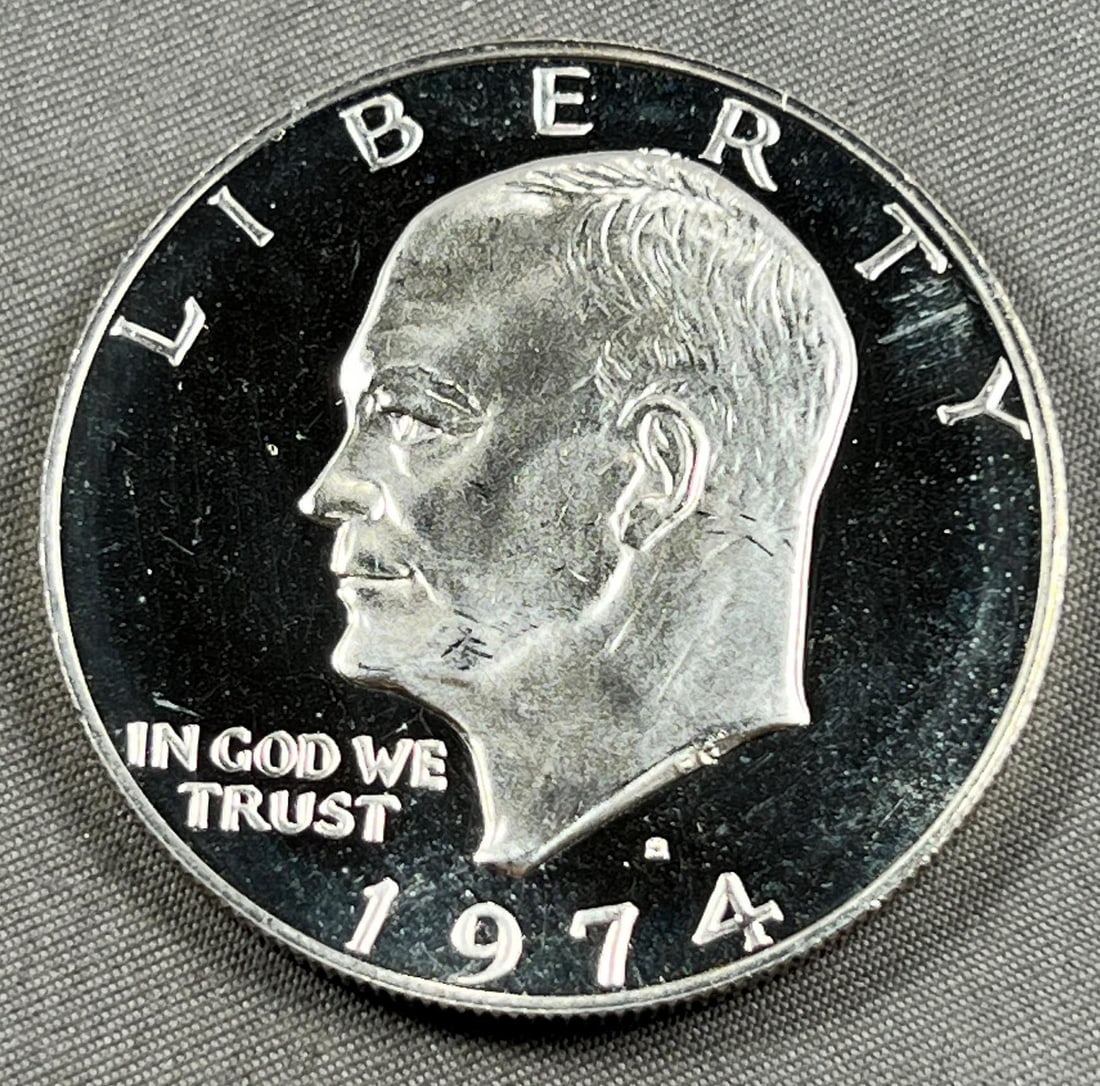 1974-S 40% Silver Proof Eisenhower Dollar (1 of 2)