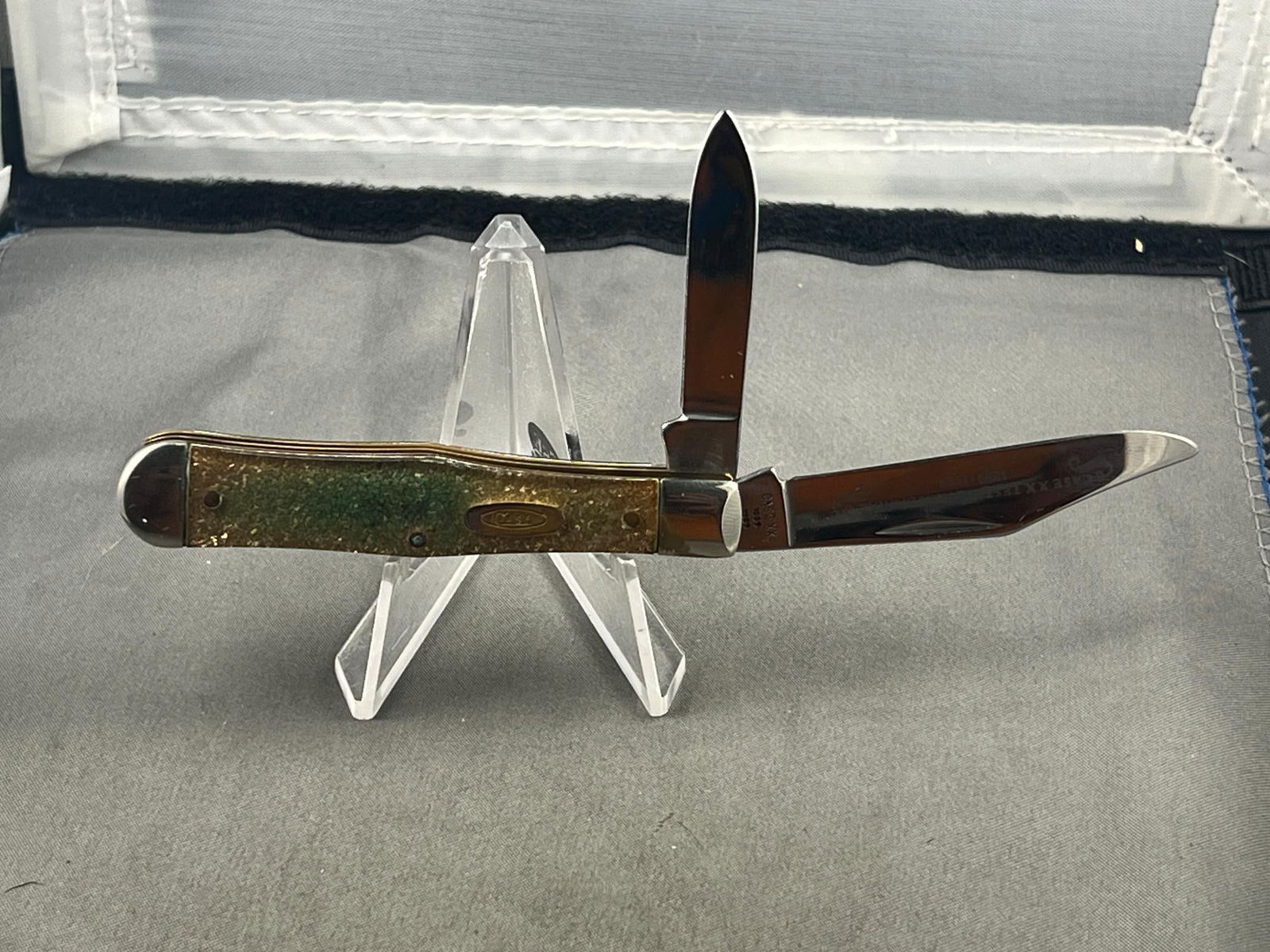 Case XX GS6225 1/2 SS Centennial 2 Blade Coke Bottle Pocket Knife, w/ blade etching (1 of 8)