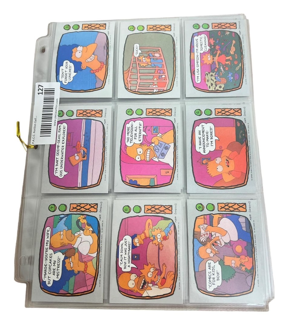Simpsons 1990 Complete Set Topps (1 of 12)