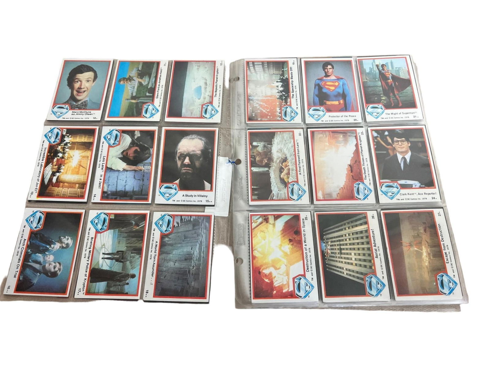Superman 1978 Topps set 1- 77 complete nice (1 of 7)