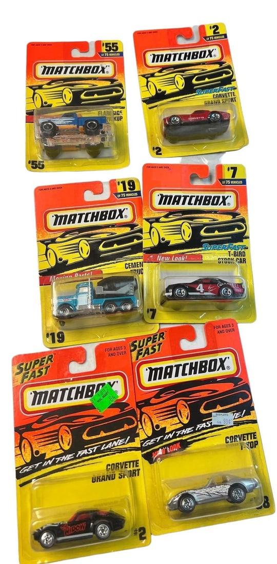 Hot Wheels 6 on card new old stock: Hot Wheels 6 on card new old stock