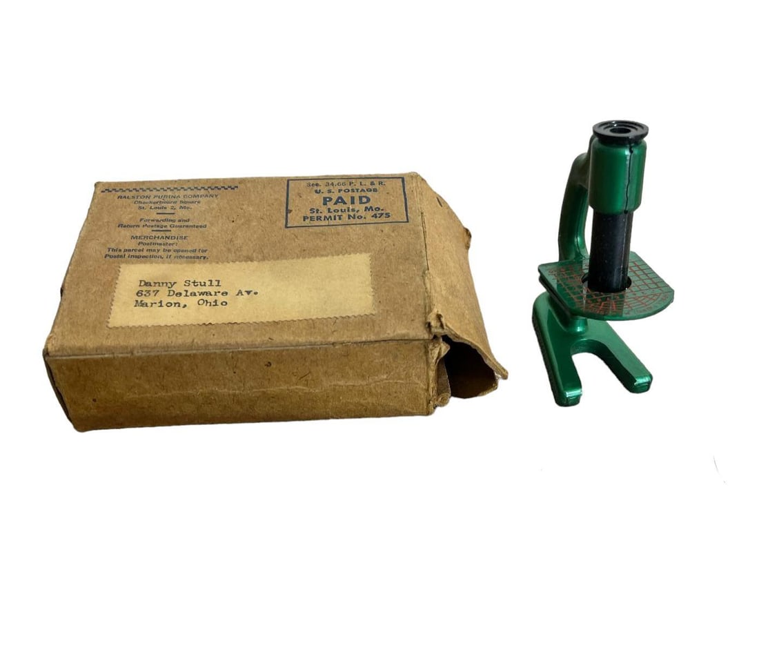 Ralston Purina Vintage Space Patrol Cereal Plastic Microscope W/Box (1 of 6)