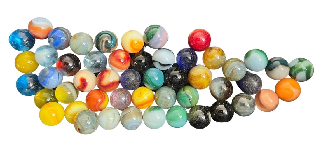 Jabo Marbles pre 2007 Lot of 50 5/8": Jabo Marbles were made in Reno Ohio before the company was shuttered in 2007