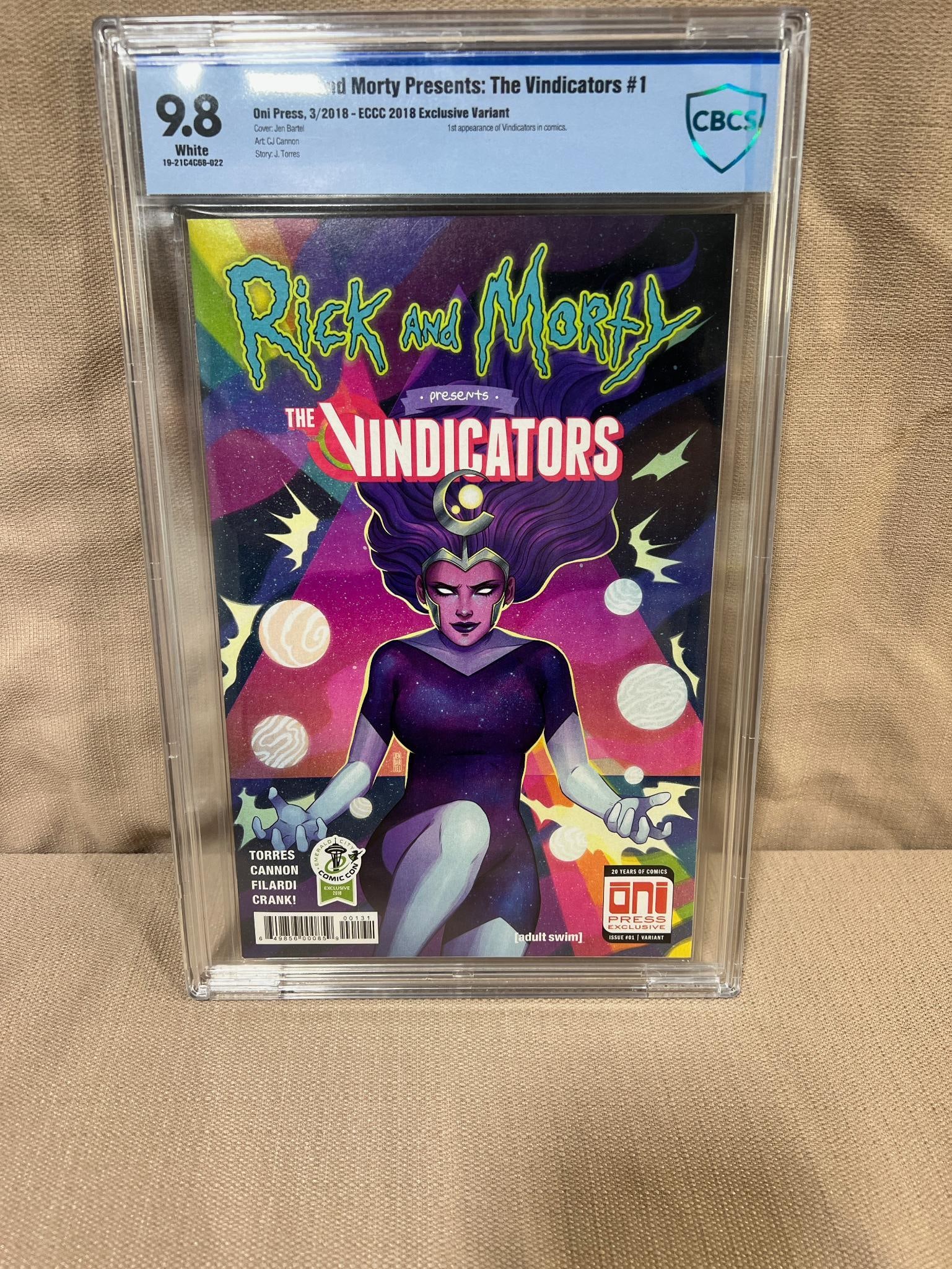 Rick and Morty Presents: The Vindicators #1 graded 9.8 in CBCS holder (1 of 3)