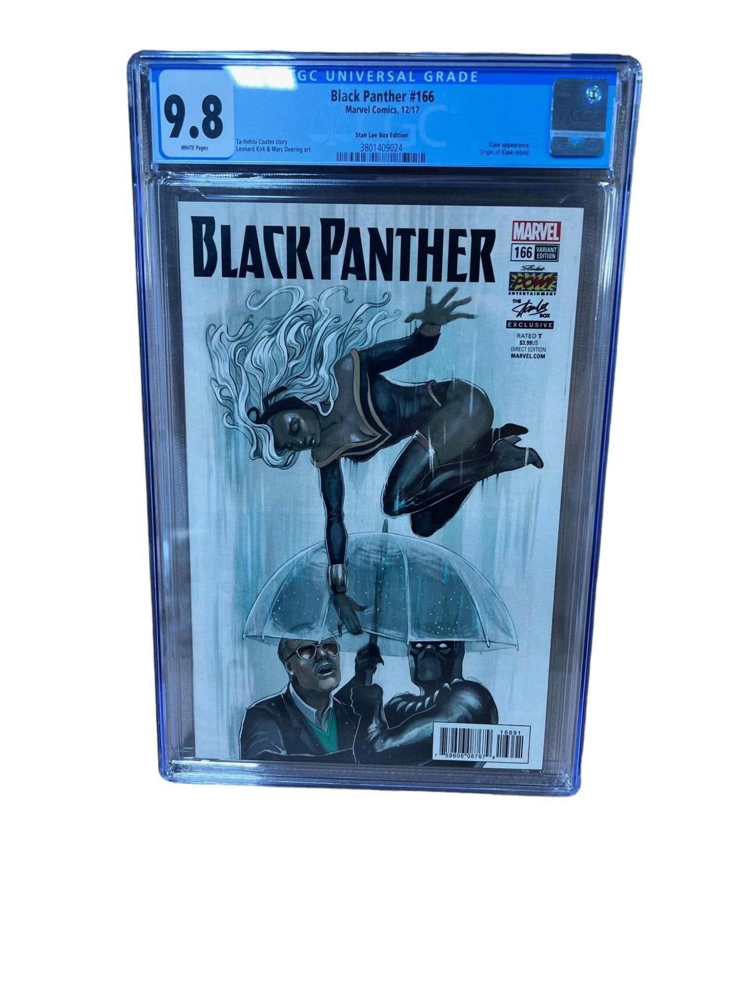 AUCTION SPOTLIGHT! Black Panther #166 Stan Lee Box Edition graded 9.8 in CGC holder: .