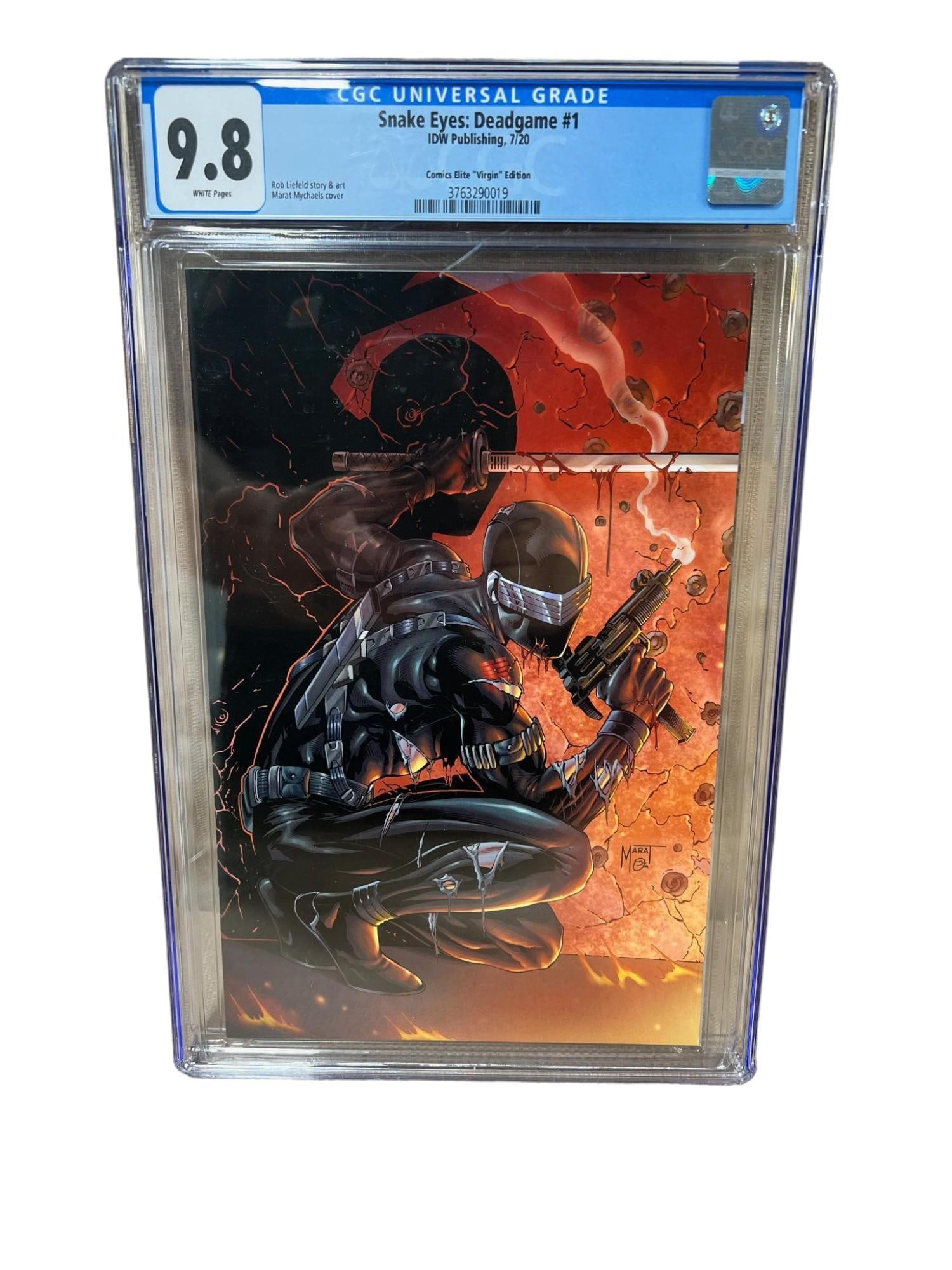 Snake Eys: Deadgame #1 comic book graded 9.8 in CGC holder (1 of 3)