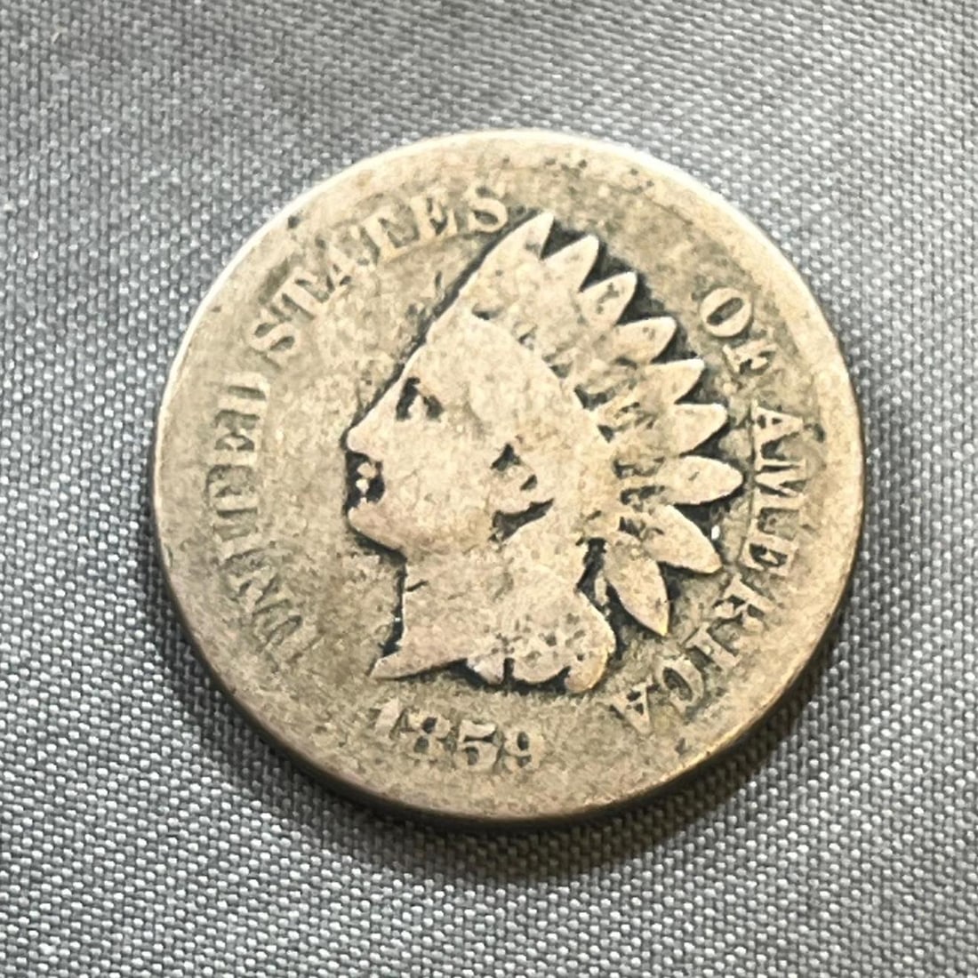 1859 Indianhead Cent, first year issue (1 of 2)