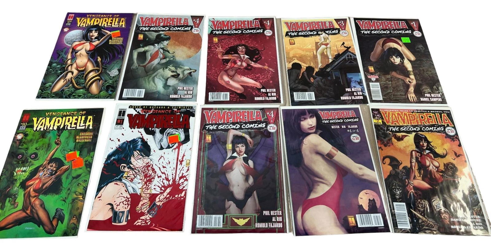 10- Asst. Vampirella Comic Books including second coming issues (1 of 12)