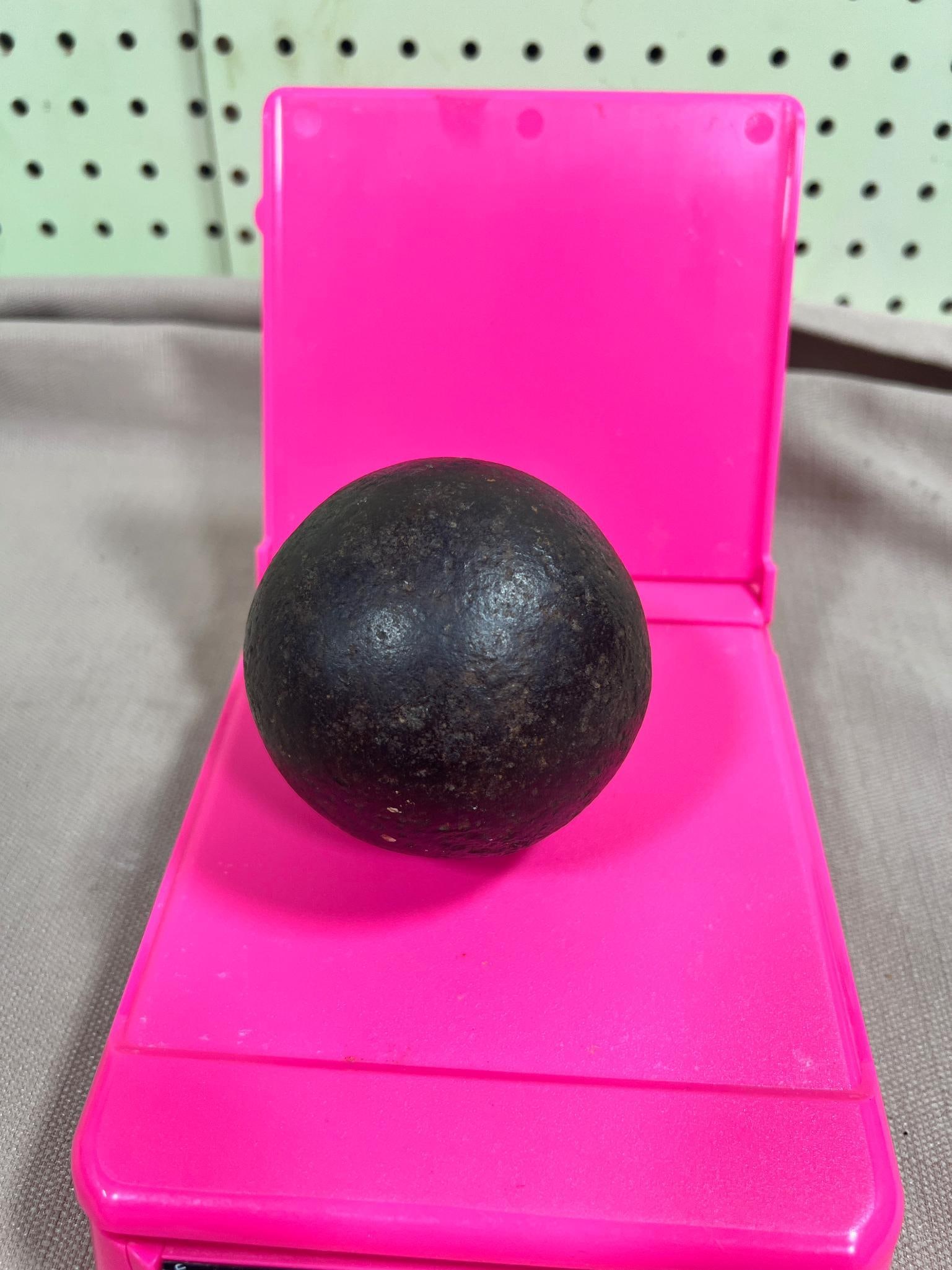 5+ pound cannon ball, scale not included (1 of 2)