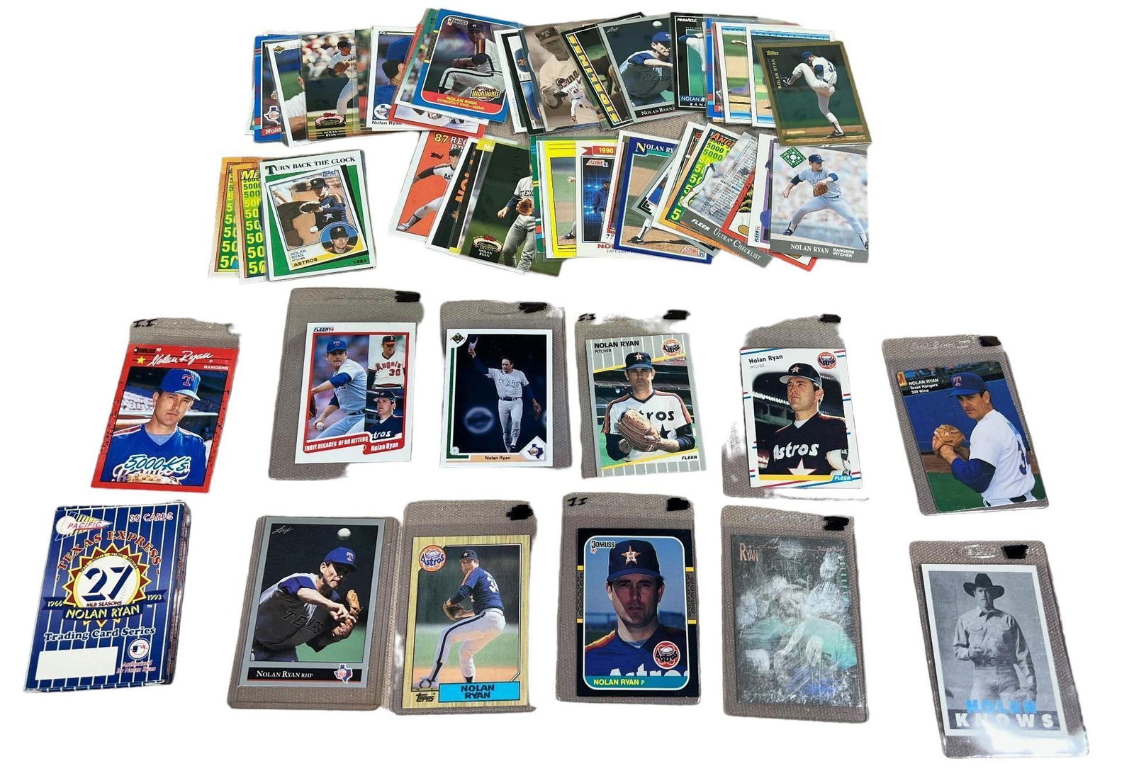 Nolan Ryan 60 card lot + Texas express 30 card box (1 of 7)