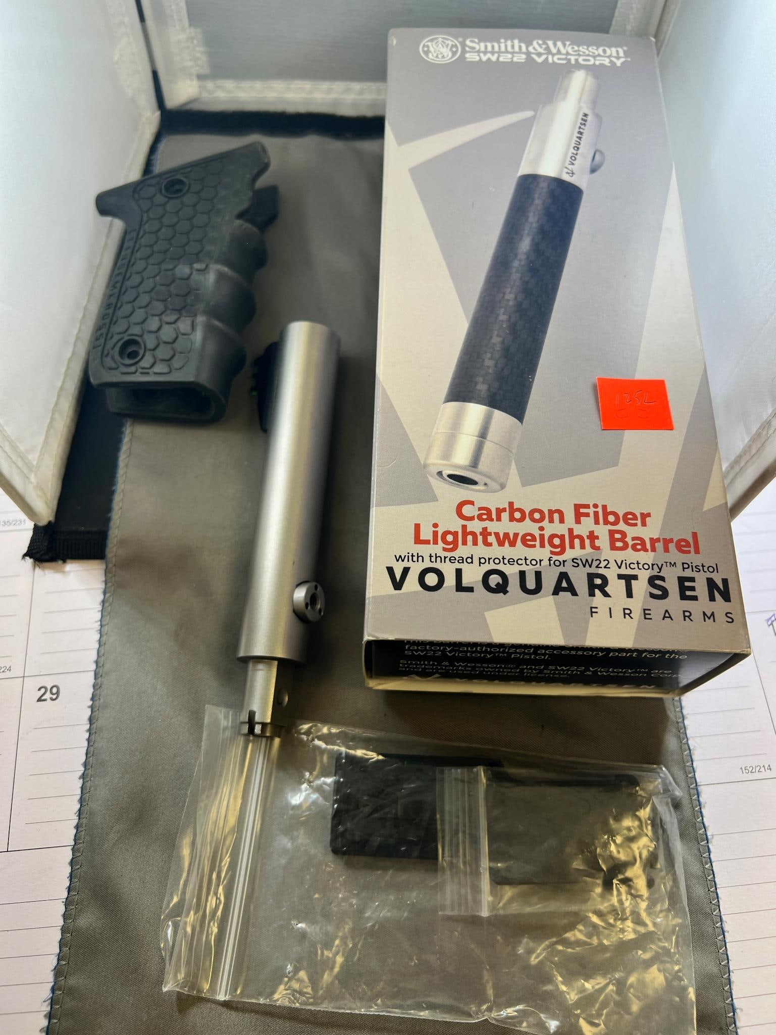 LOCAL PICKUP ONLY- Smith and Wesson Carbon Fiber Barrel, Steel Barrel, and grips: LOCAL PICKUP ONLY
