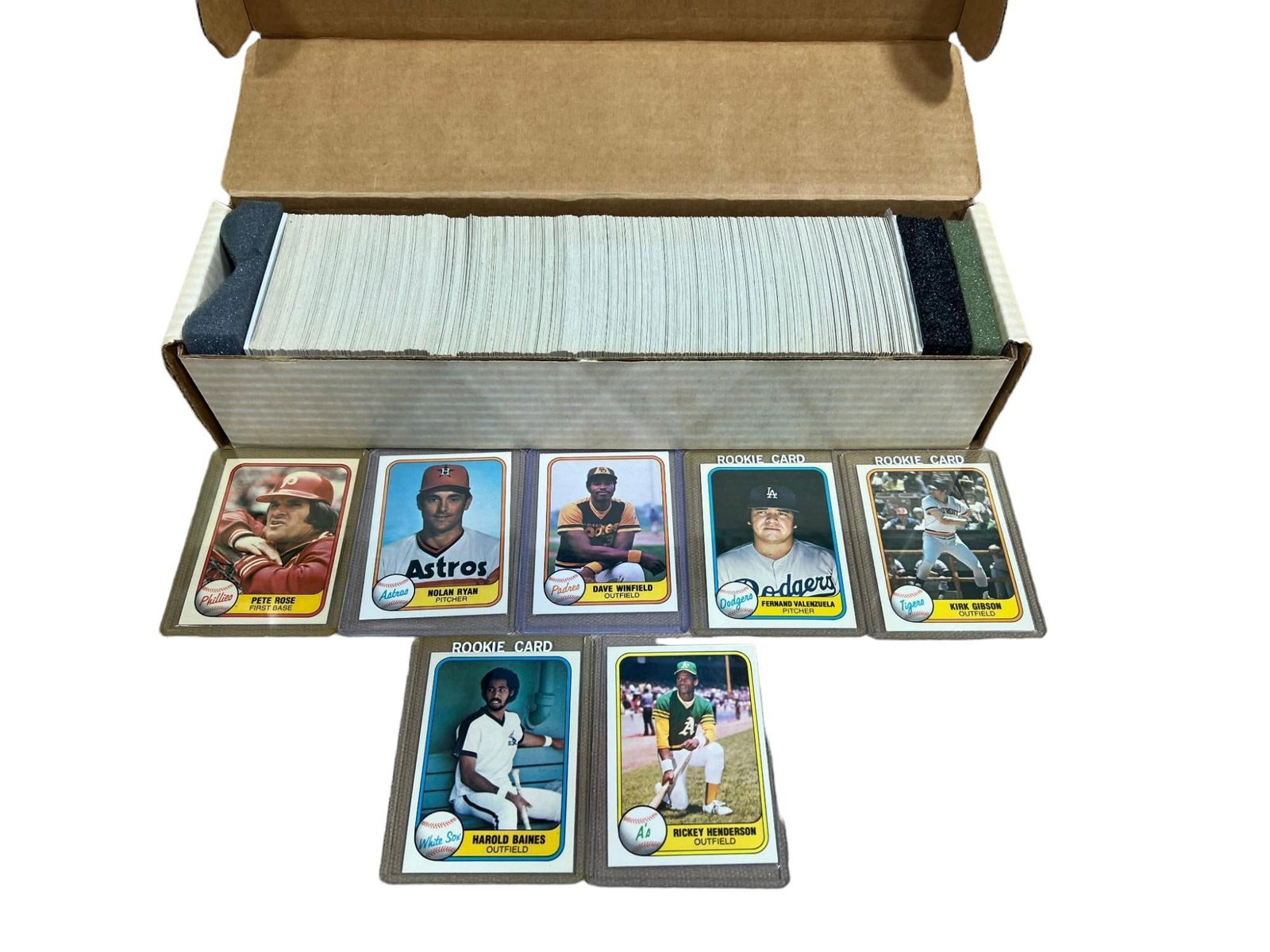 1981 Fleer Baseball complete set Gibson, Baines RCs Ryan Rose (1 of 5)