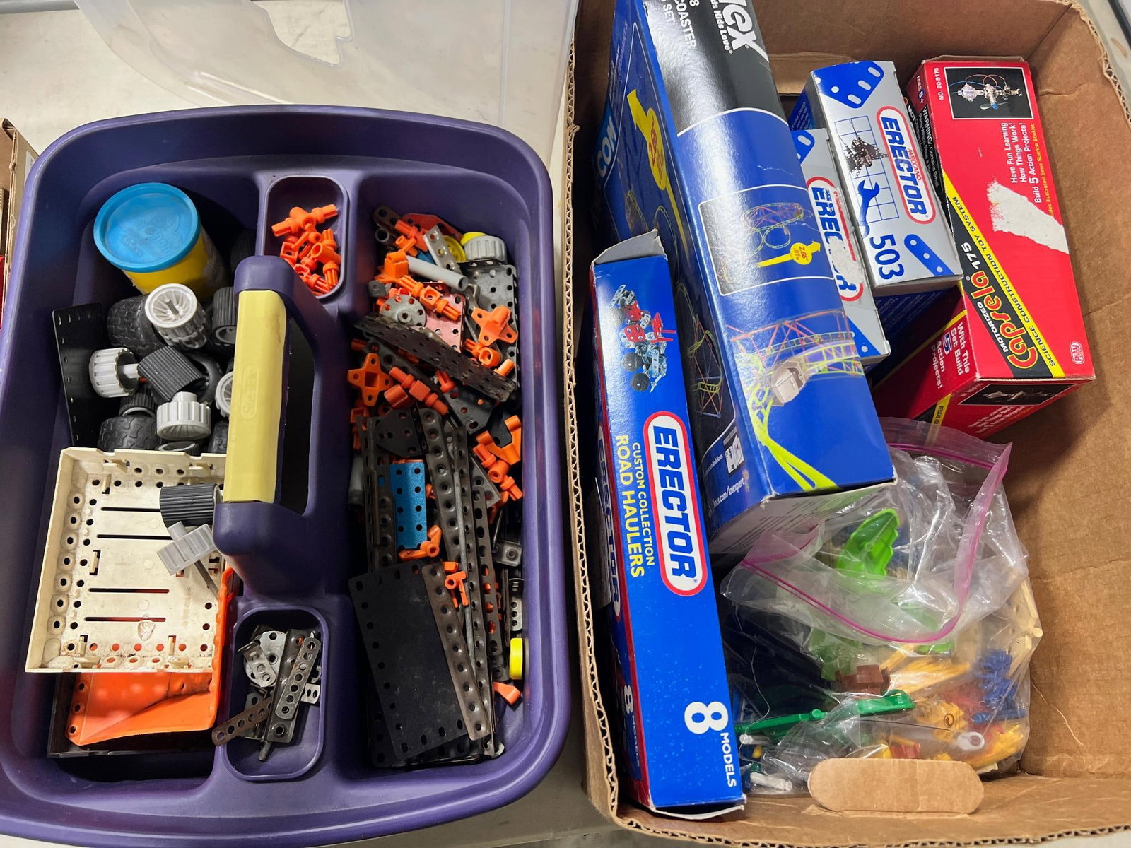 LOCAL PICKUP ONLY Erector Set large lot w/ multiple boxes/ sets No Shipping for this item (1 of 5)