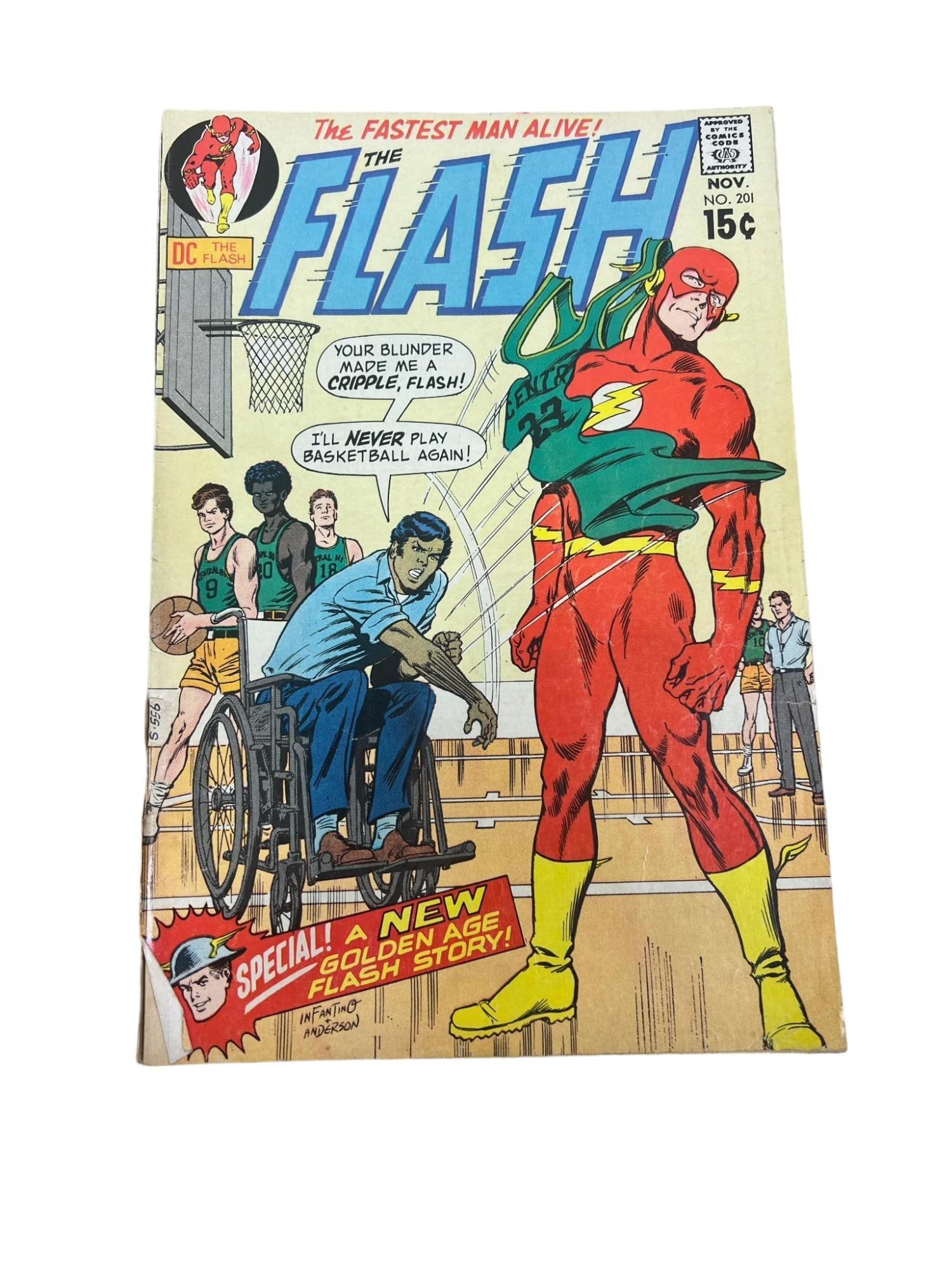 The Flash no. 201 Comic Book, 15 Cent Comic (1 of 6)