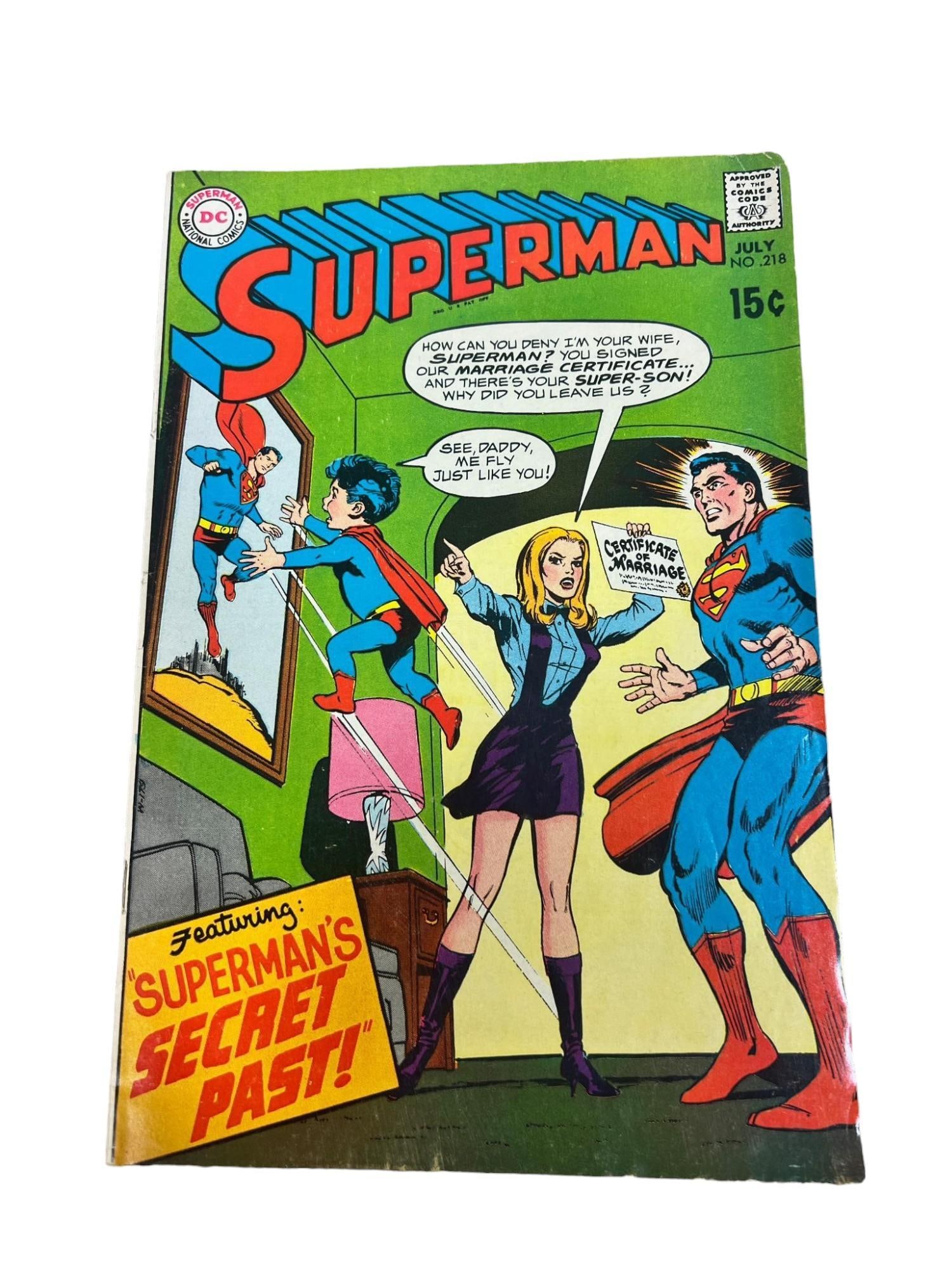 Superman no. 218, 15 cent comic (1 of 7)