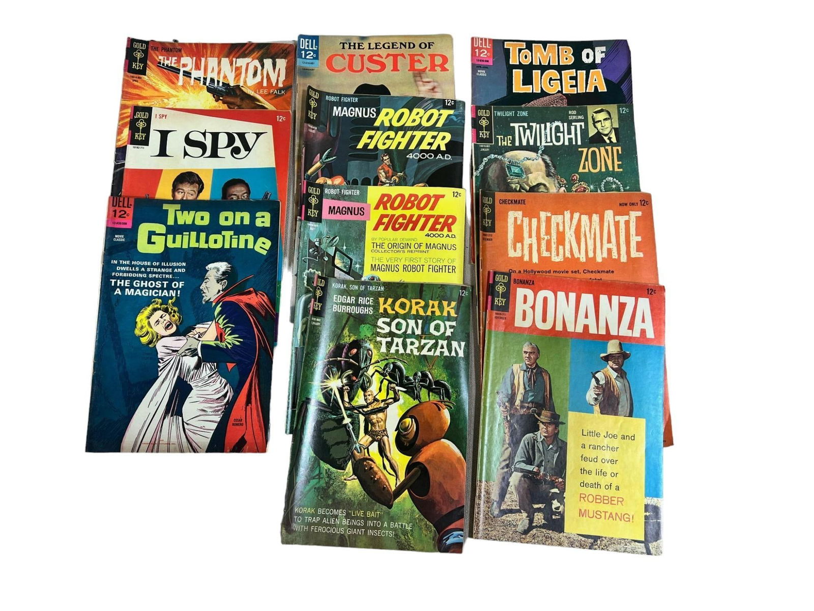11- 12 Cent Dell and Gold Key Comic Books, Checkmate, Bonanza, The Phantom and more (1 of 20)