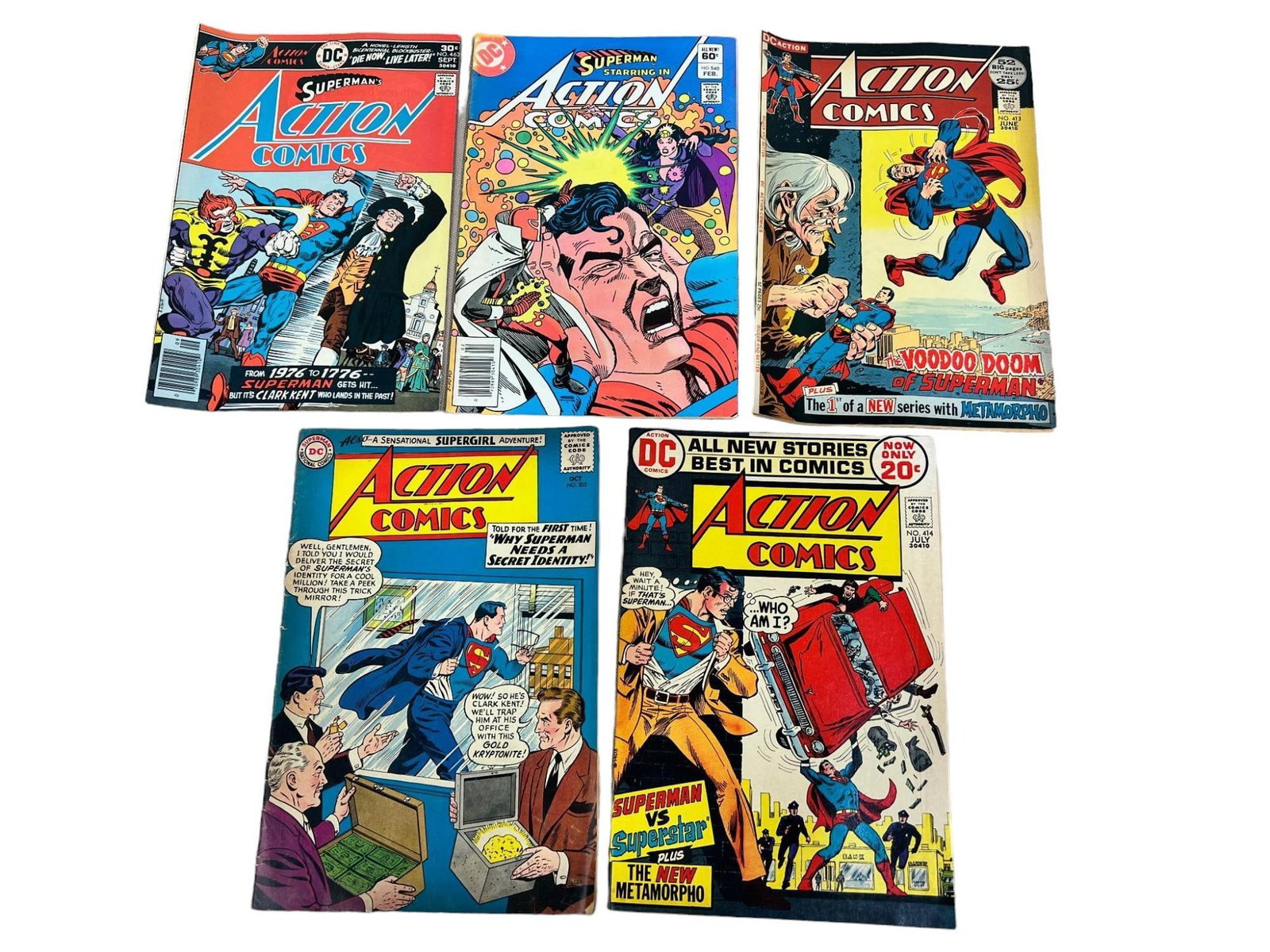 5- Action Comics nos. 305, 413, 414, 463, 540, (1 of 17)