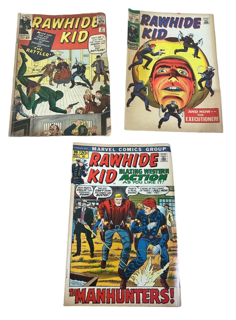 3- Rawhide Kid Comic Books, nos. 37, 69, 99 (1 of 11)