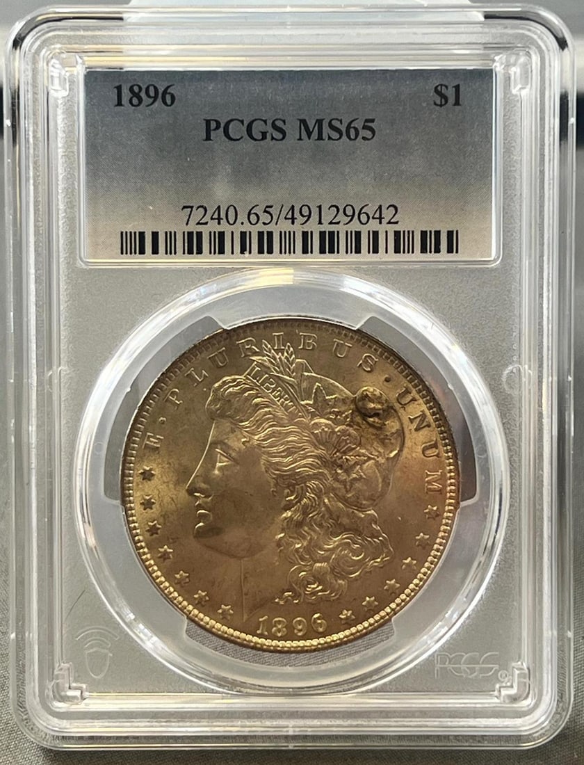 1896 Morgan Silver Dollar in PCGS MS65 Holder (1 of 2)