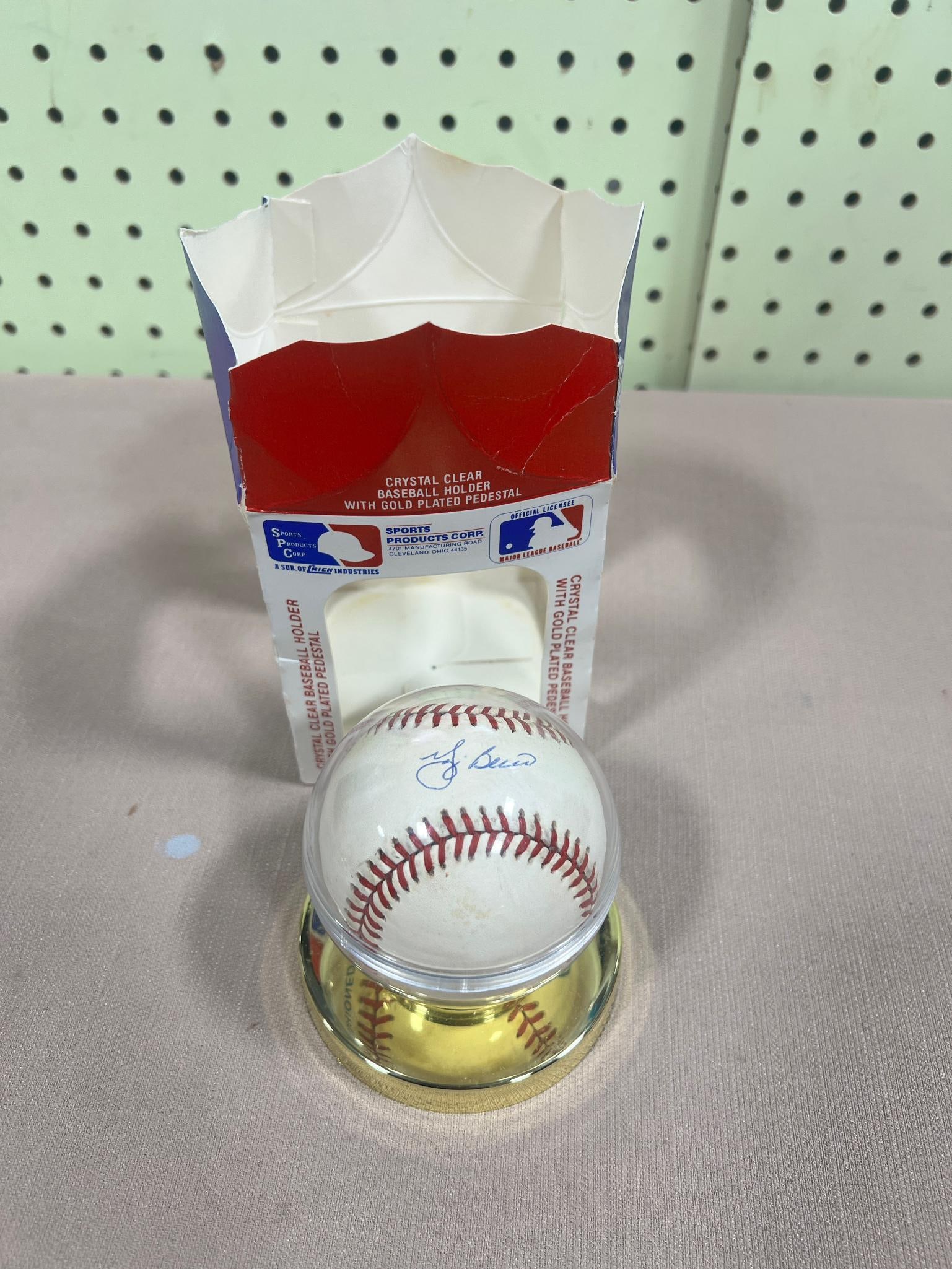 Yogi Berra Autographed Baseball in holder, SEE NOTES (1 of 3)