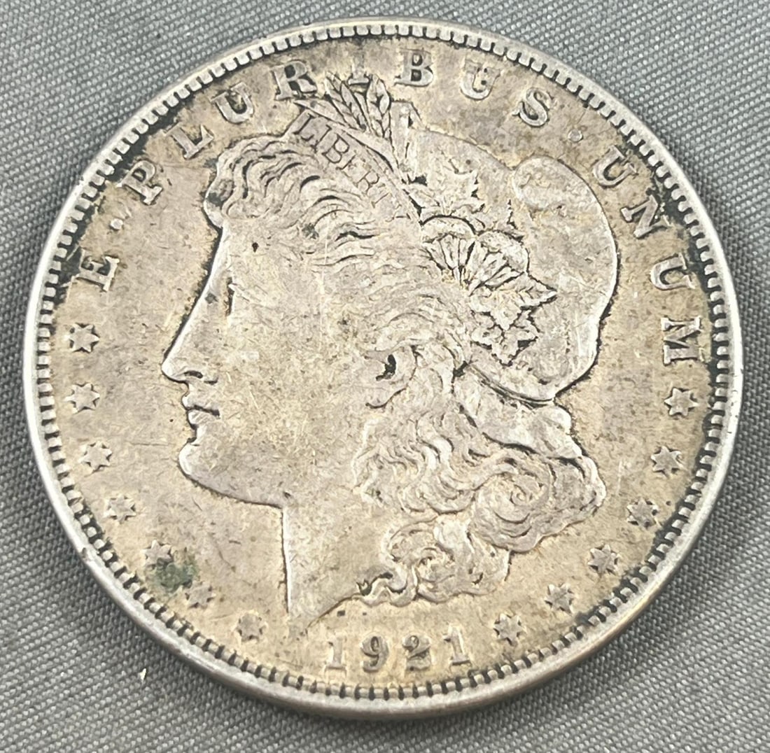 1921-S Morgan Silver Dollar, 90% Silver (1 of 2)
