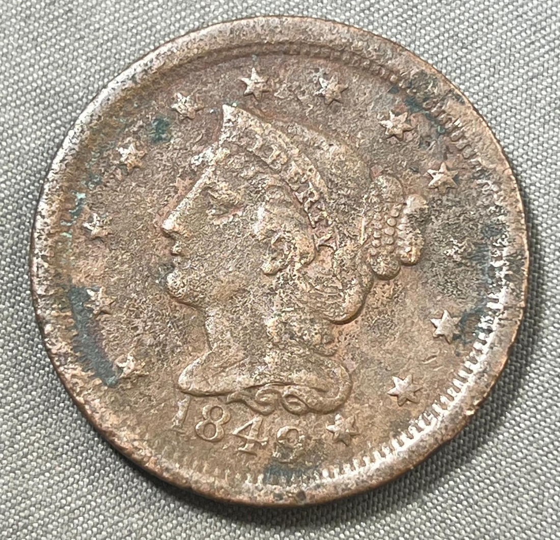 1849 Liberty Head Large Cent (1 of 2)