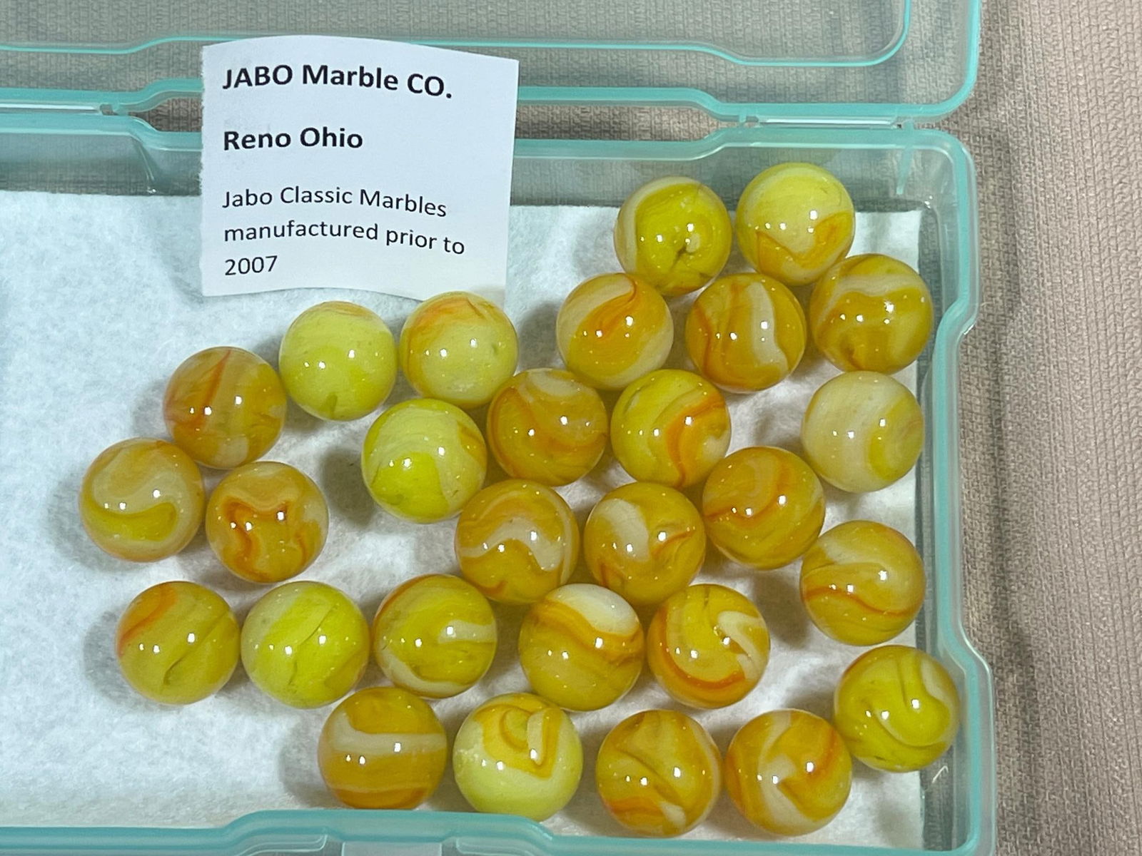Jabo Classic Marbles produces prior to 2007 Reno OH Lot of 25 Medium: .
