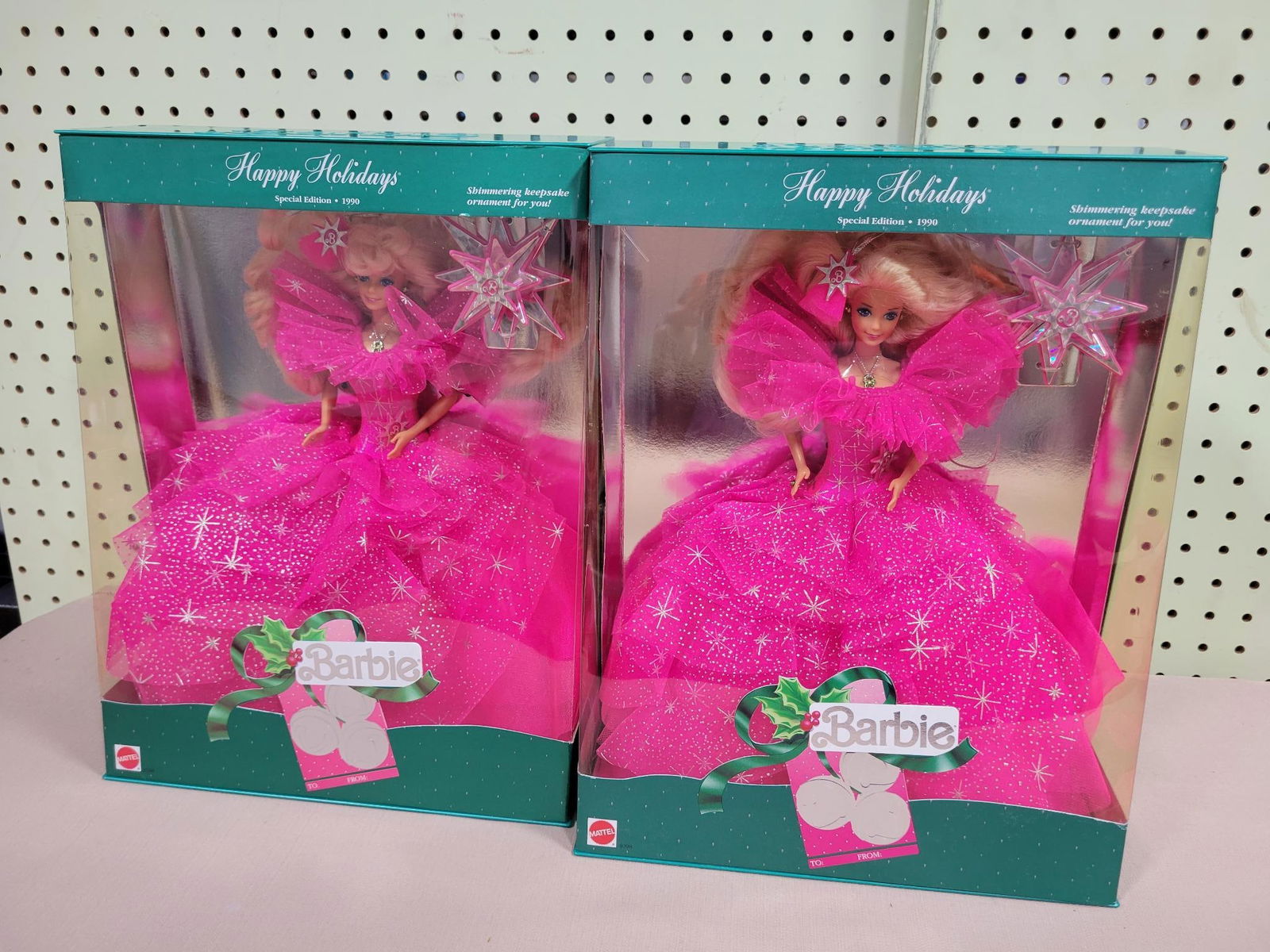 2- Happy Holidays Barbie's in original package (1 of 3)