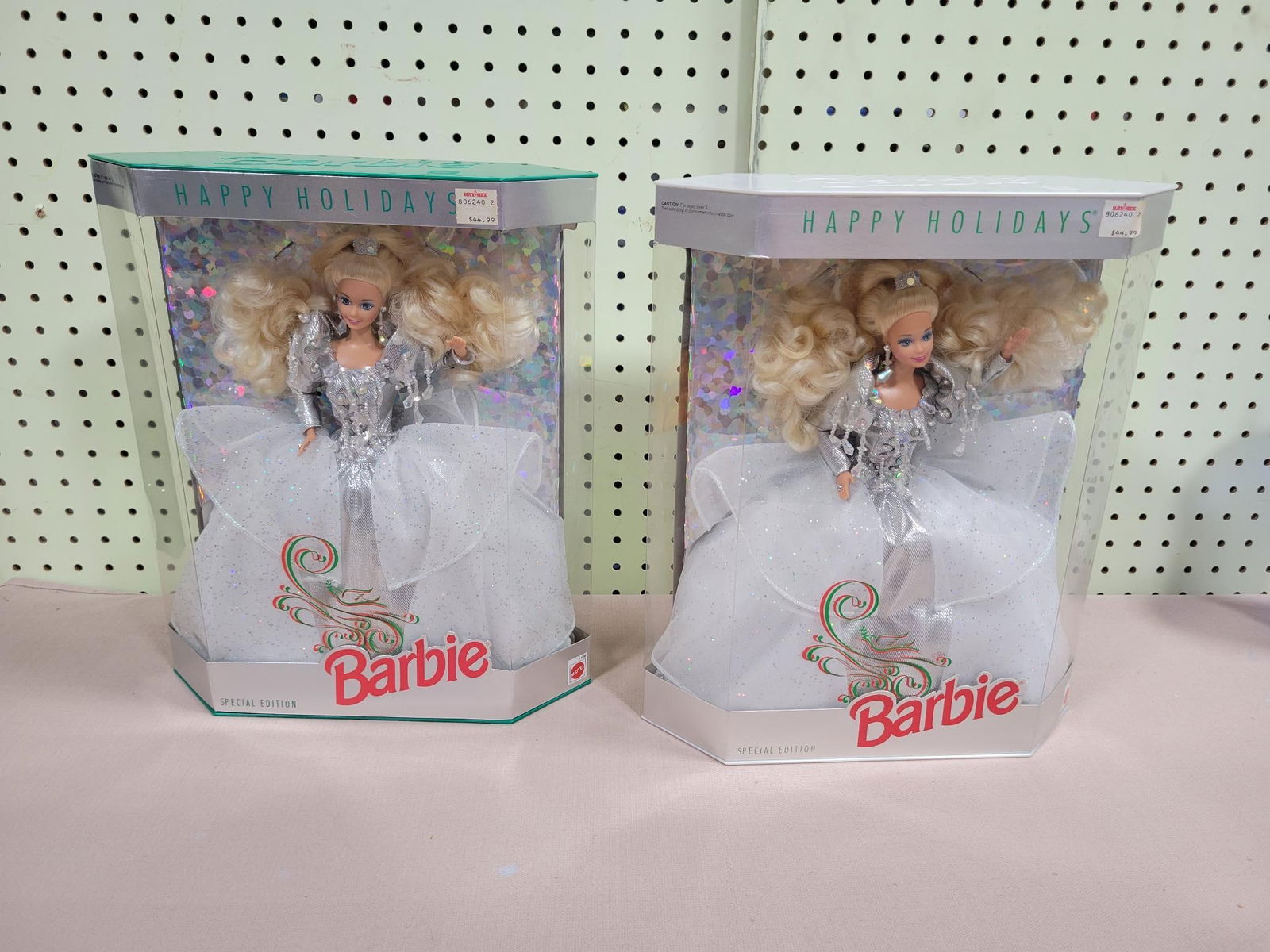 2- Happy Holidays Barbie's in original package (1 of 3)