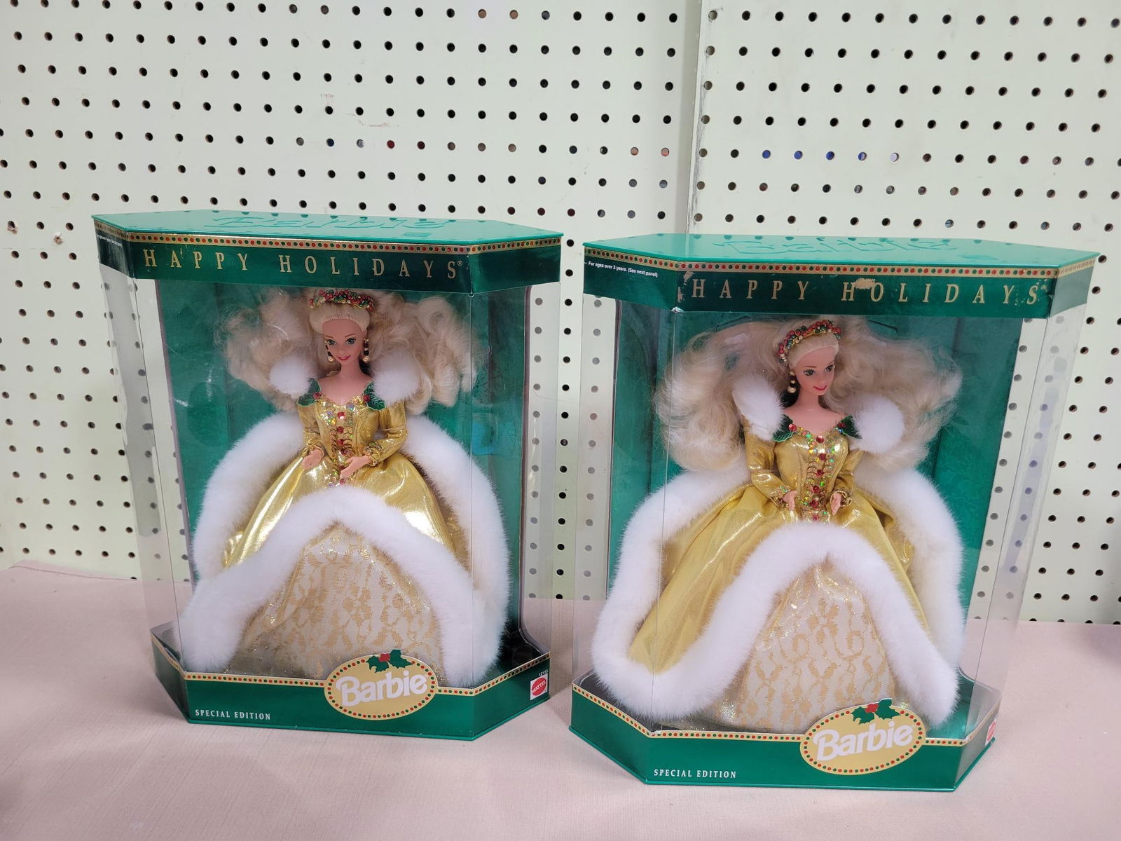 2- Happy Holidays Barbie's in original package (1 of 3)