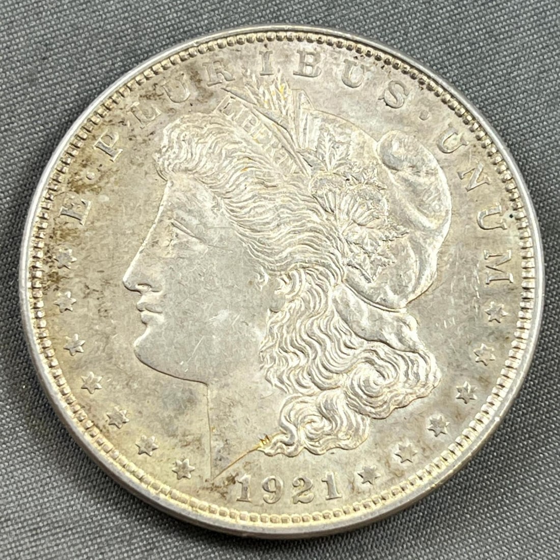 1921 Morgan Silver Dollar, 90% silver (1 of 2)
