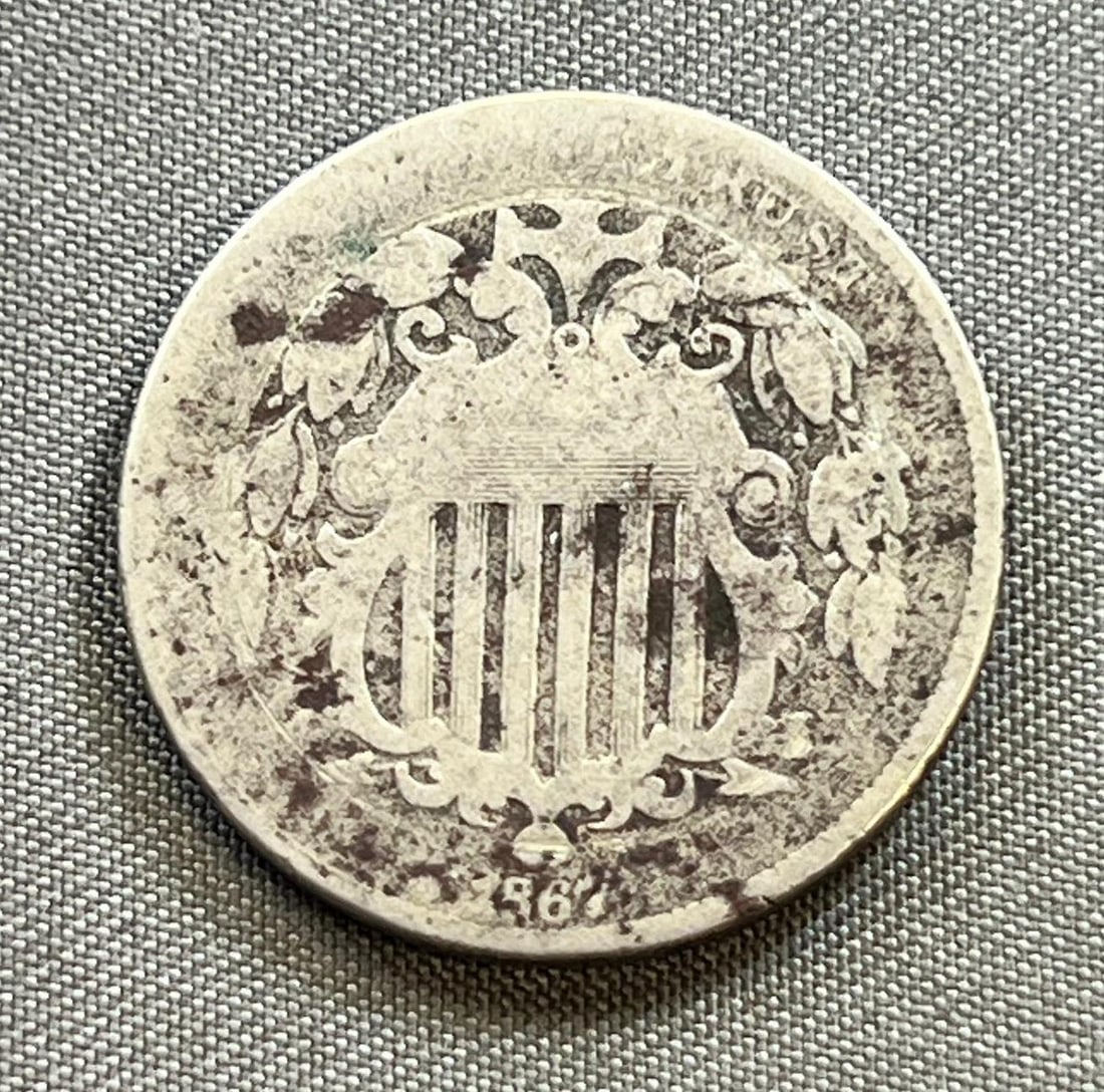 1867 US Shield Nickel (1 of 2)