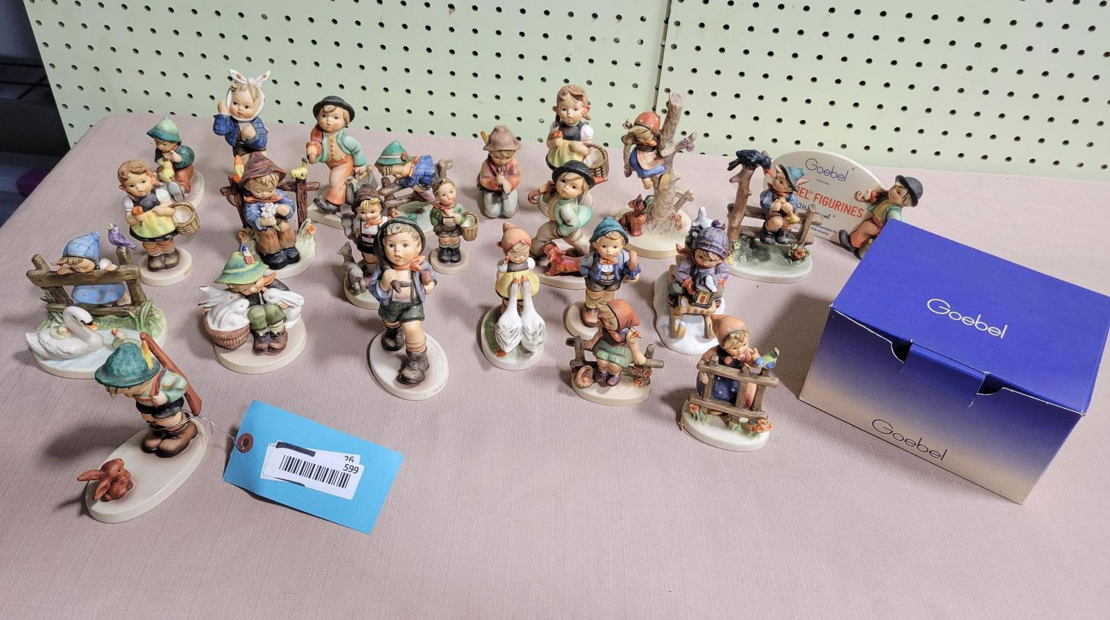 23- Asst. Goebel/ Hummel Figurines, No chips noticed, some crazing present: .
