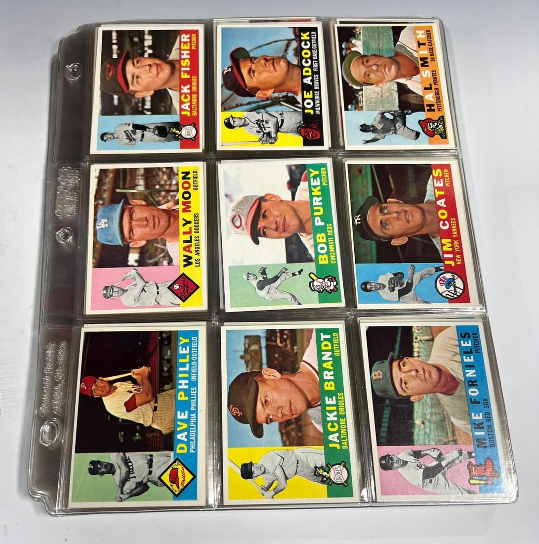 1960 Topps Baseball lot of 200+ cards, see all pics for cards included, set starter lot (1 of 20)