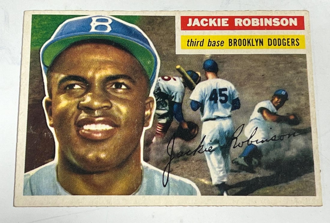 1956 Topps Jackie Robinson #30 Baseball Card (1 of 2)