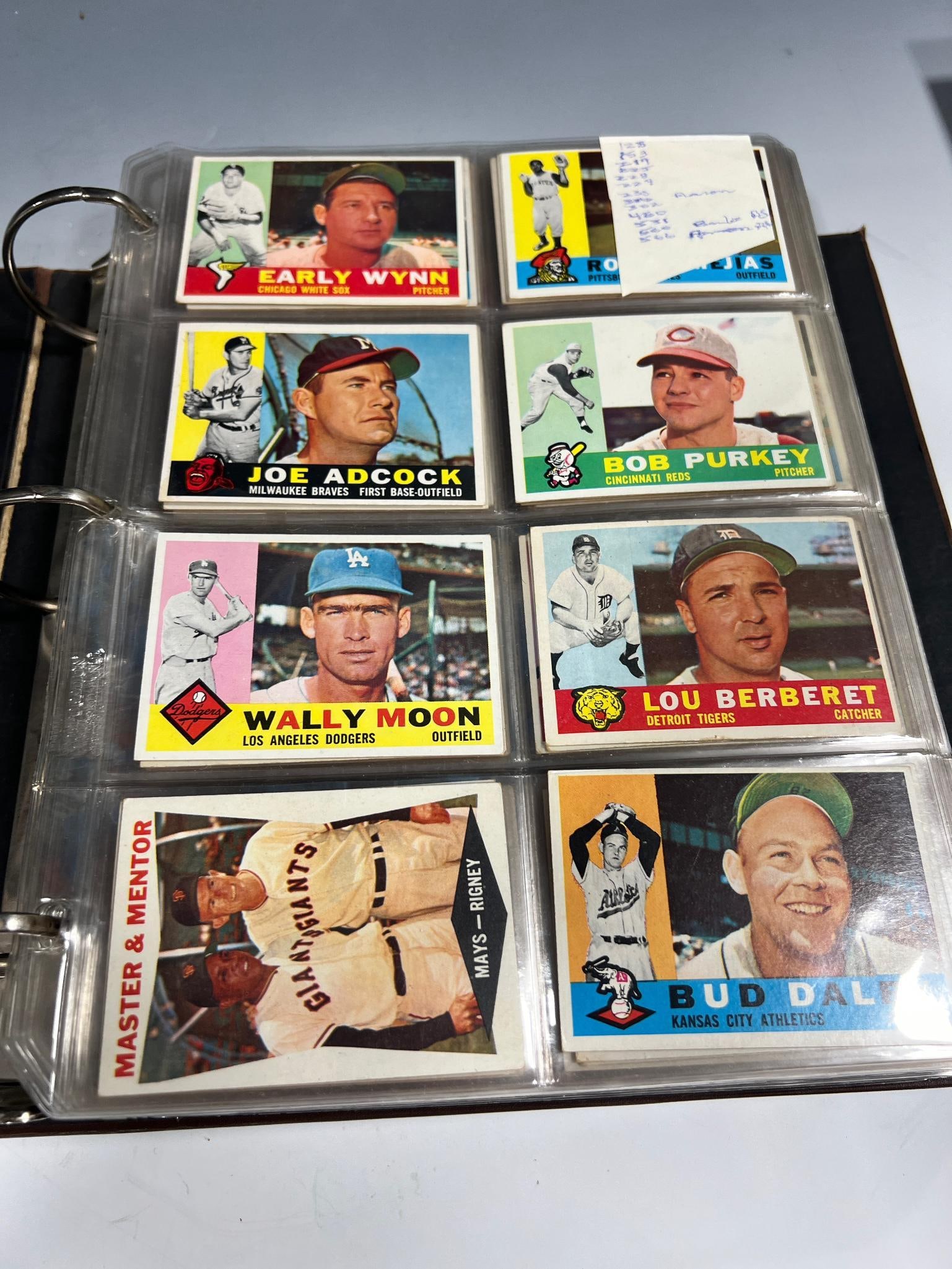 1960 Topps Baseball partial set, see list below of missing cards (1 of 20)