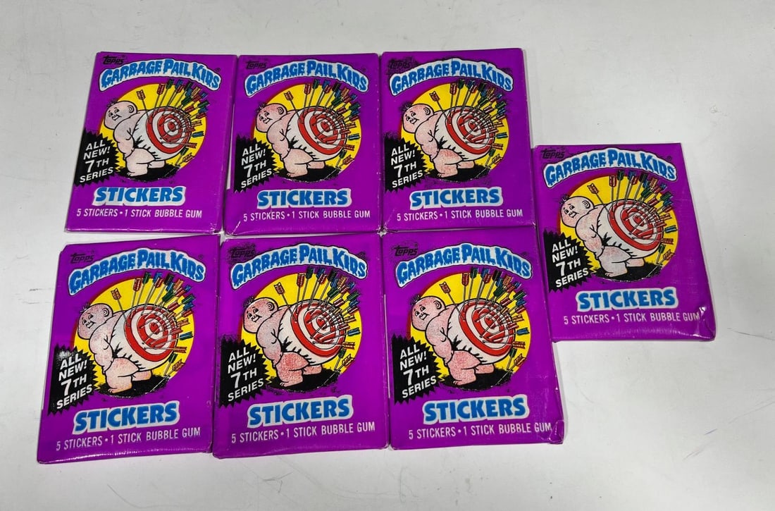 7- Garbage Pail Kids GPK Series 7 unopened wax packs (1 of 2)