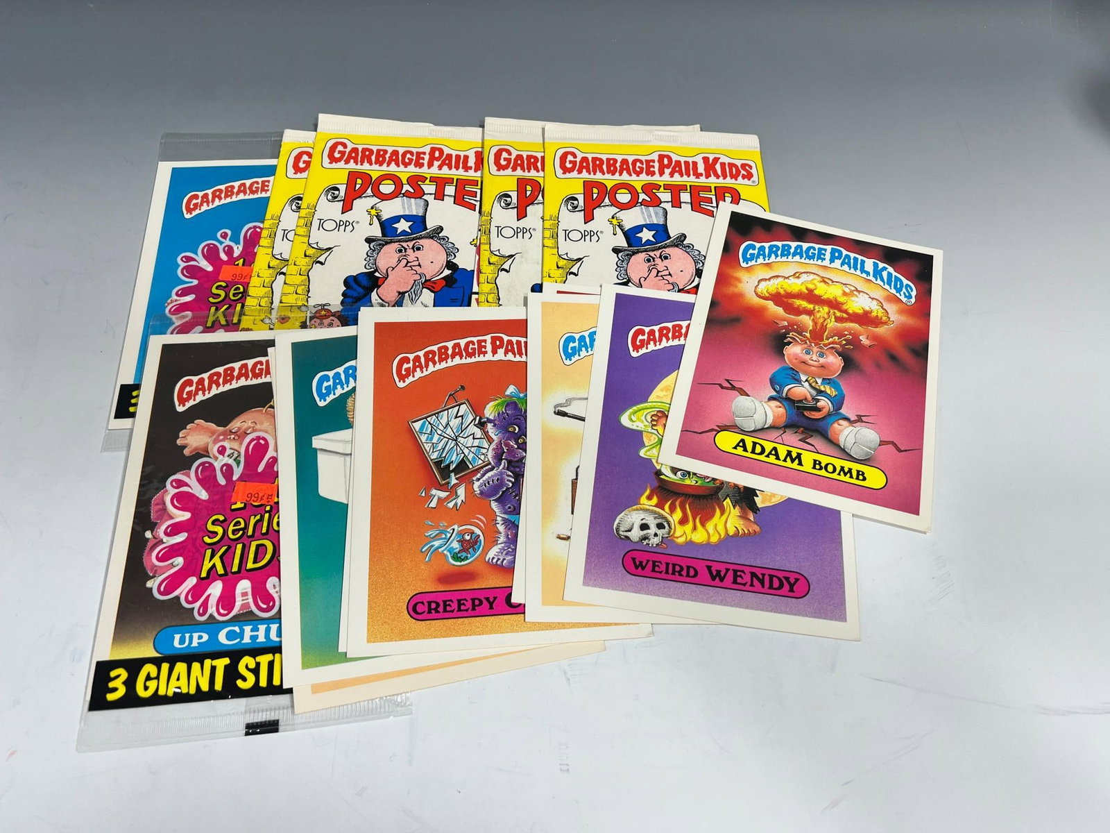 Garbage Pail Kids GPK lot of misc. including 1986 posters opened (1 of 5)