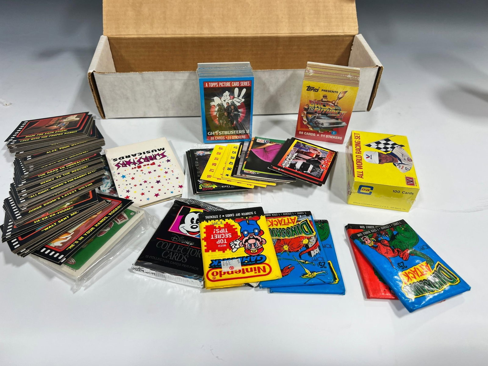 Nonsports (mainly) lot of misc, Racing cards, Nintendo, Ghostbusters, Back to the Future and more (1 of 8)