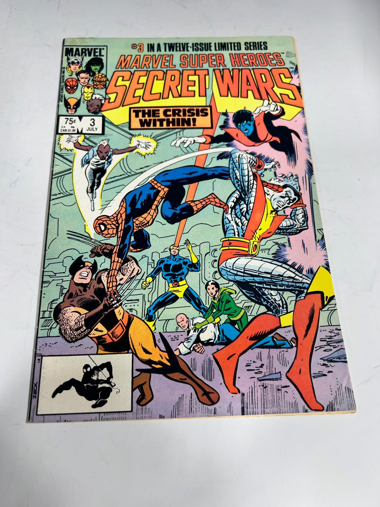 Secret Wars Marvel Comic Book #3 (1 of 6)