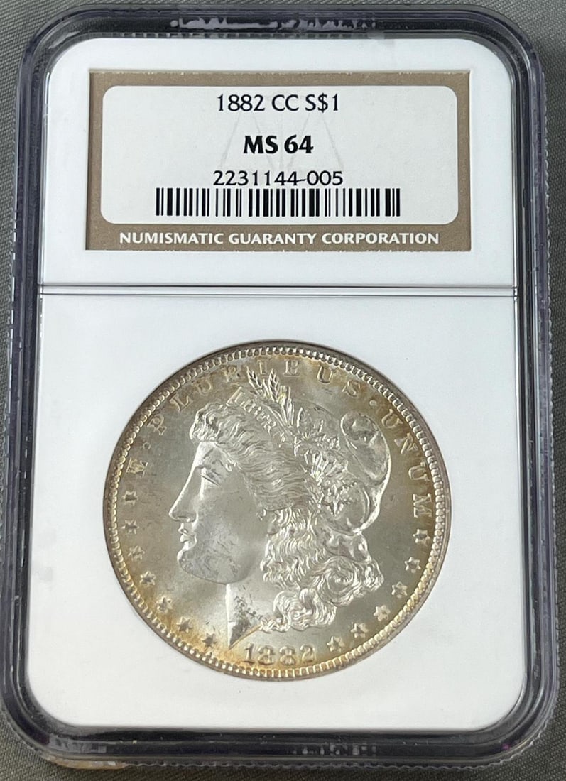 1882-CC Carson City Morgan Silver Dollar in NGC MS64 Holder (1 of 2)