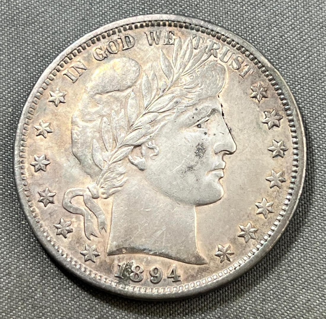 1894 Barber Half Dollar, 90% silver (1 of 2)