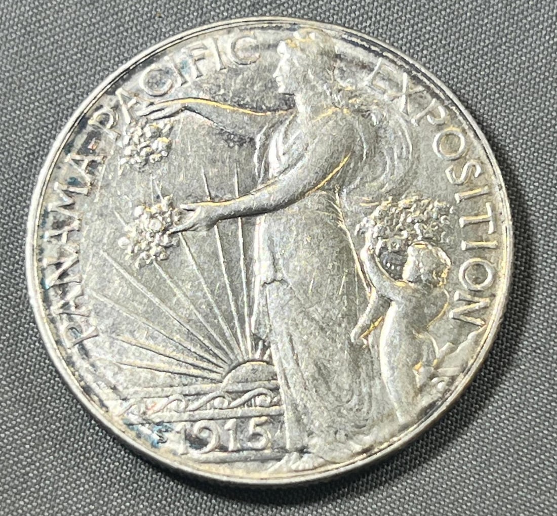 1915-S Panama Exposition Commemorative Half Dollar, LOW MINTAGE (1 of 2)