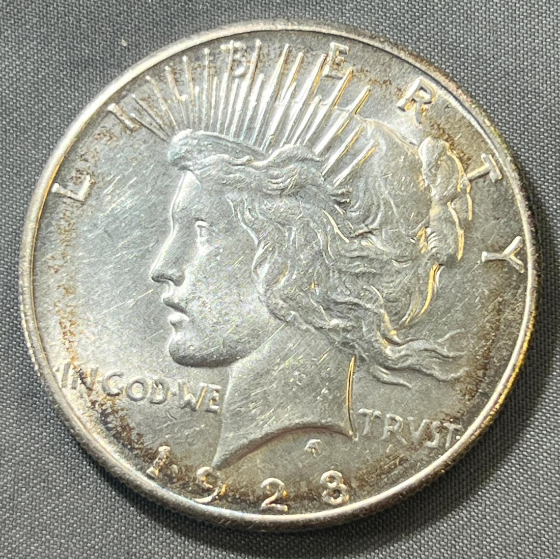 KEY DATE 1928 Peace Silver Dollar, 90% silver (1 of 2)