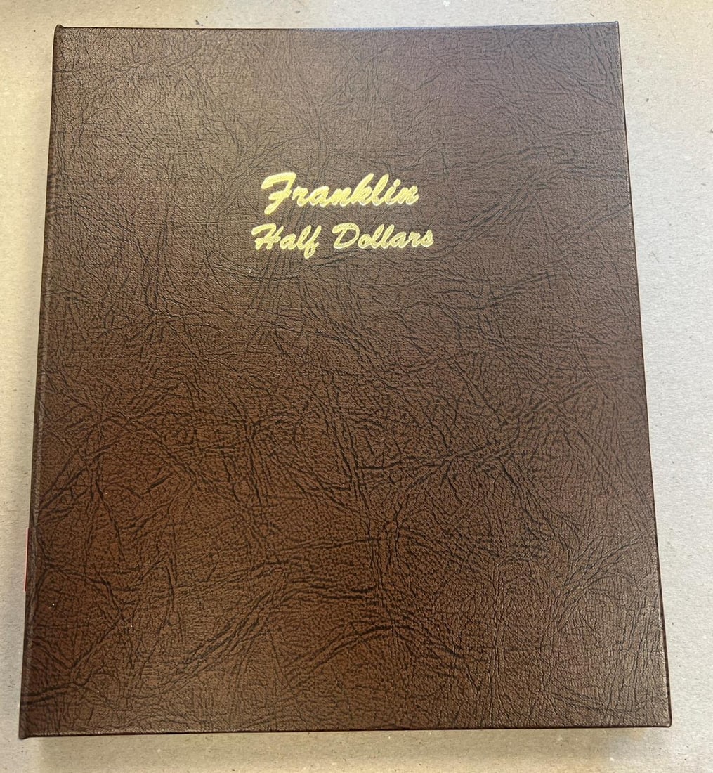 COMPLETE Dansco Franklin Book w/ 35 Silver Half Dollars (1 of 8)