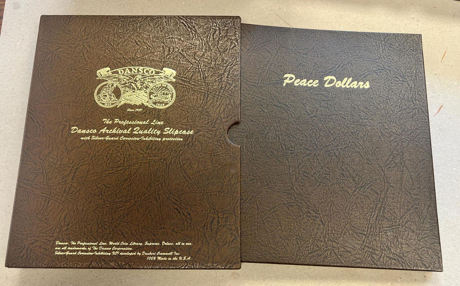 Dansco Peace Dollar Album, w/ 7 Silver Peace Dollars included (1 of 5)