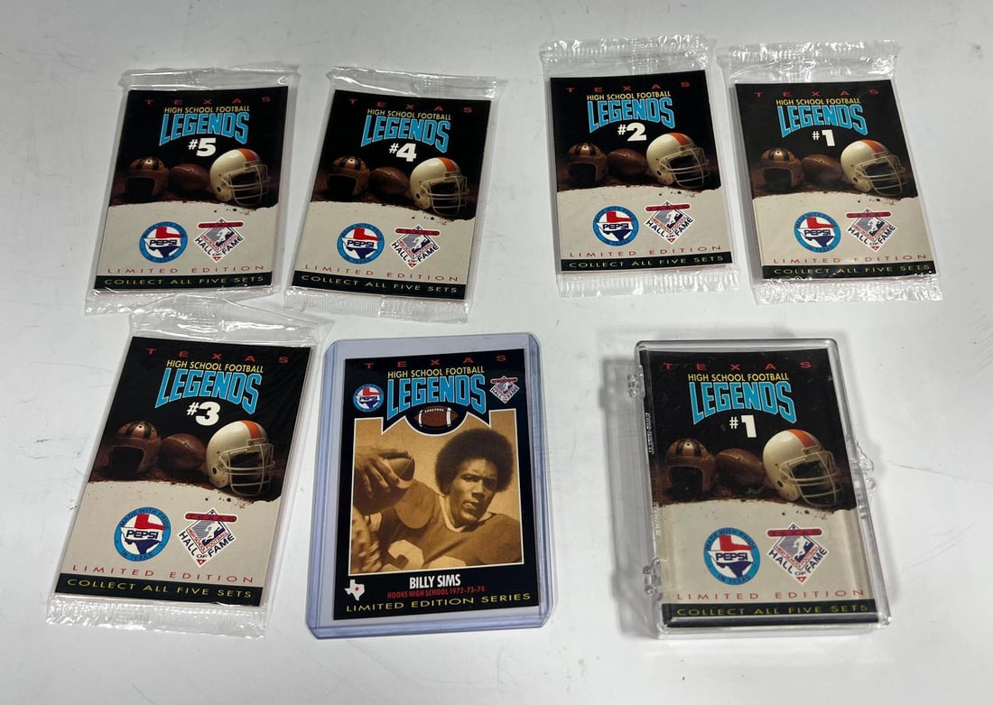 Football/ Multi- Sport Texas High School Legends 2 Complete Sets Pepsi 1991 (1 of 3)